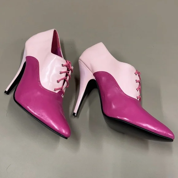 Sexy Stylish Pink Jante Lace-Up Heels - Picture 10 of 10